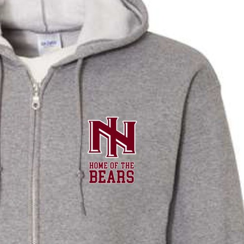 Spirit Full-Zip Hooded Sweatshirt - Adult LG